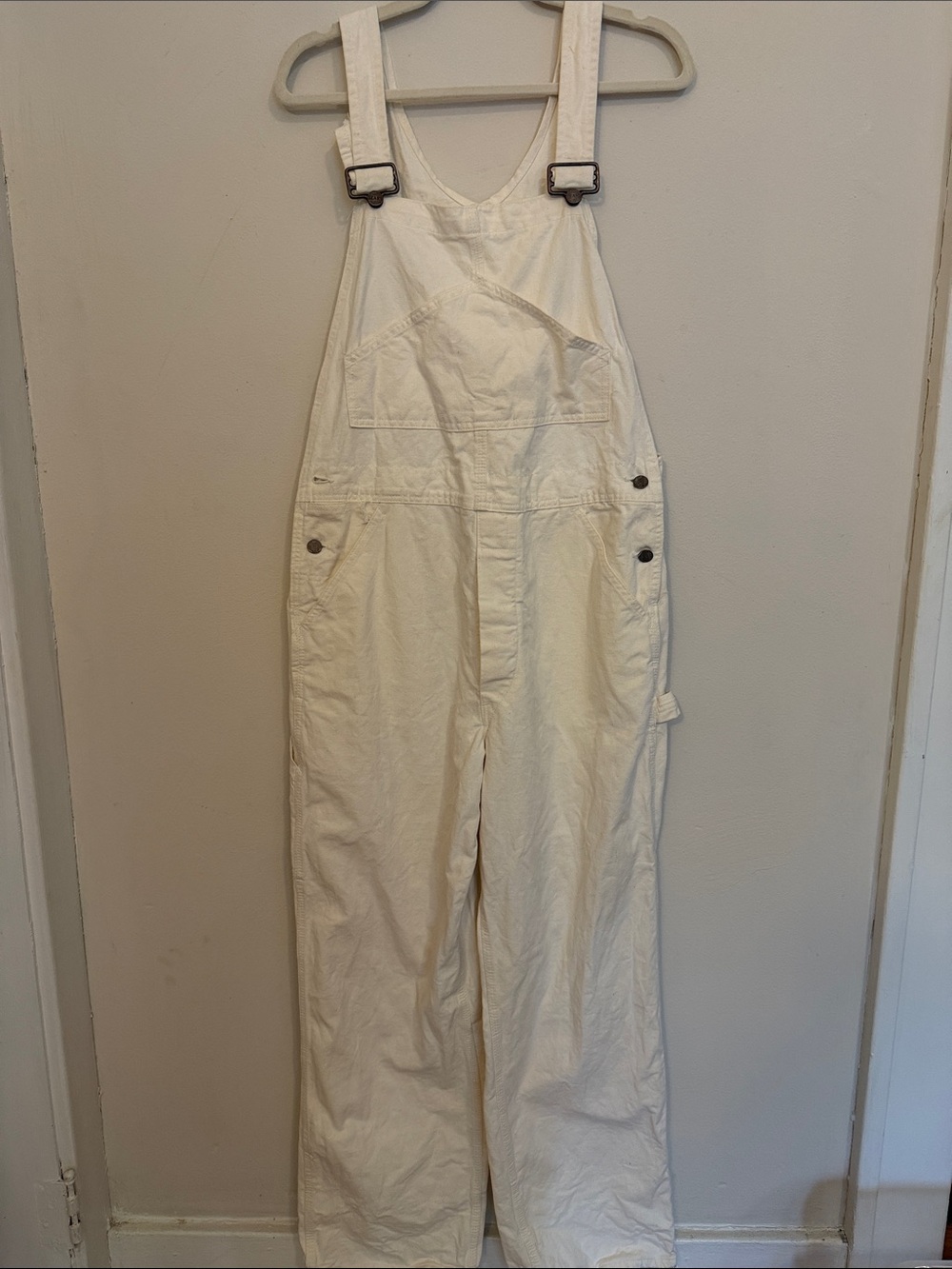 Sears Cream Women's Cotton Overalls